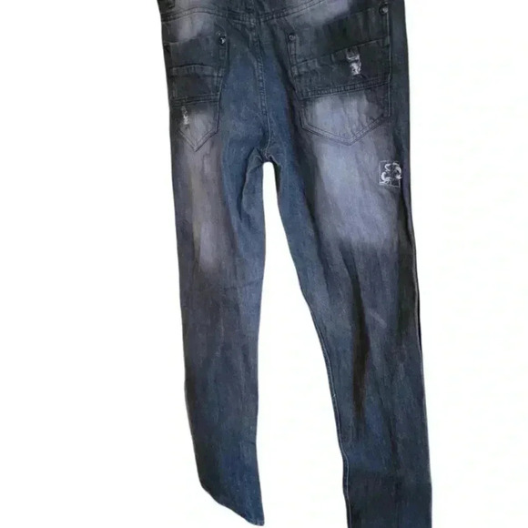 Southpole men's youth Jeans shredded style slim fit  32/32 - Picture 3 of 8